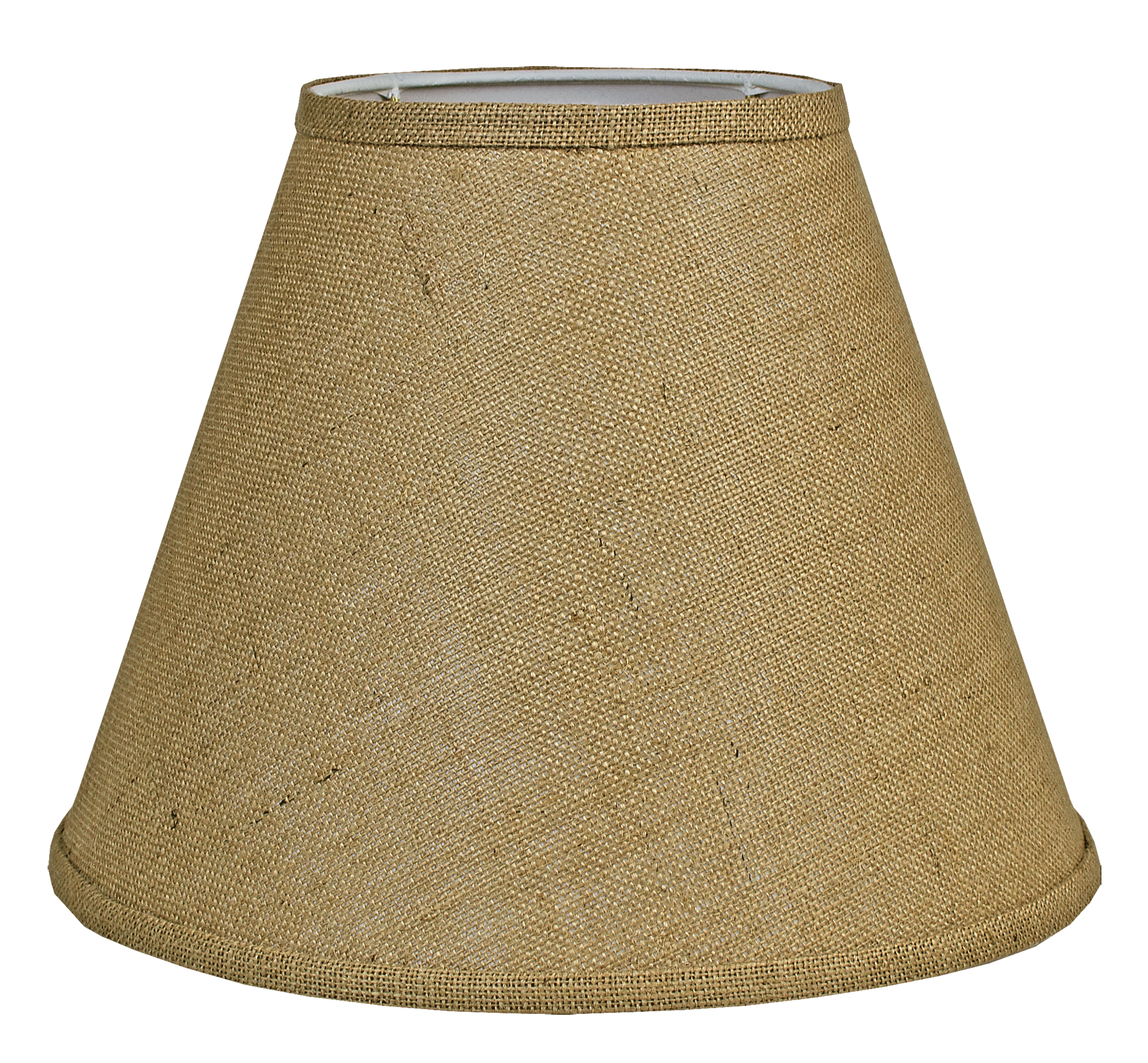 Burlap Empire Lamp Shade