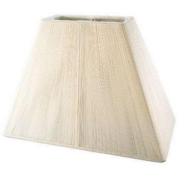 Rectangle Silk String Shade with Hand Sewn Soft Lining Lamp Shades Brown s Lampshades