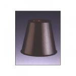 Black Parchment Empire Chandelier Lampshade with Gold Foil Lining