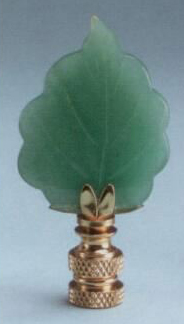 Adventurine Leaf Fan Pull Chain