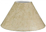 Faux Leather Coolie Shade with White Lining