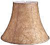 Bell Faux Leather Lampshade with White Lining