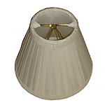 Empire polyester soft roll pleat chandelier lampshade with fabric lining